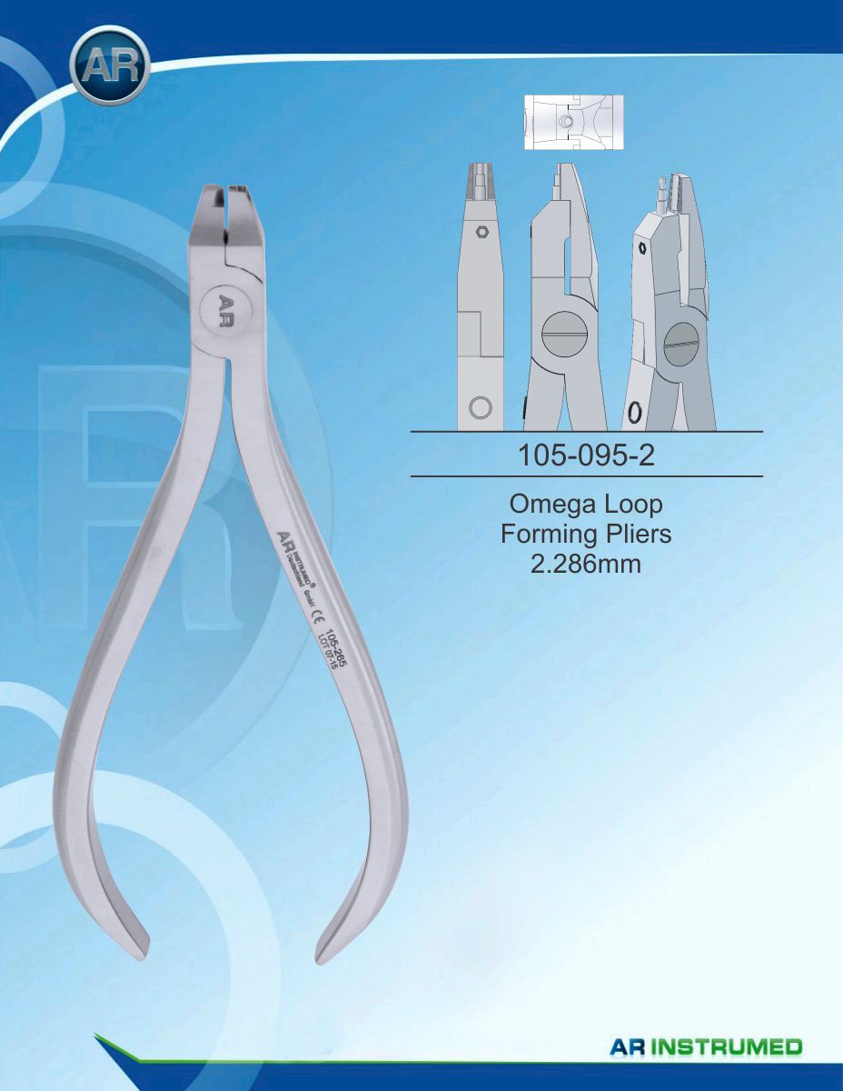 Orthodontic Pliers Omega Loop Forming Pliers 2,286mm