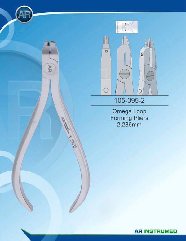 Orthodontic Pliers Omega Loop Forming Pliers 2,286mm