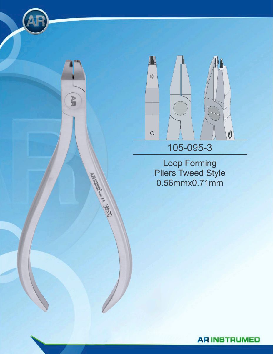 Orthodontics Pliers Loop Forming Pliers Tweed Style 0.56mmx0.71mm
