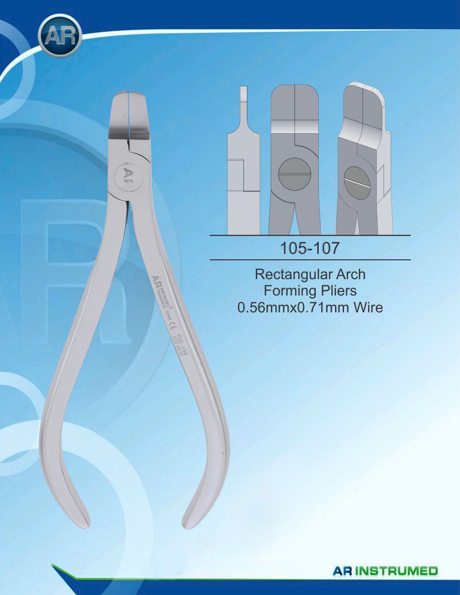 Orthodontics Pliers Rectangular Arch Forming Pliers 0.56mmx0.71mm Wire