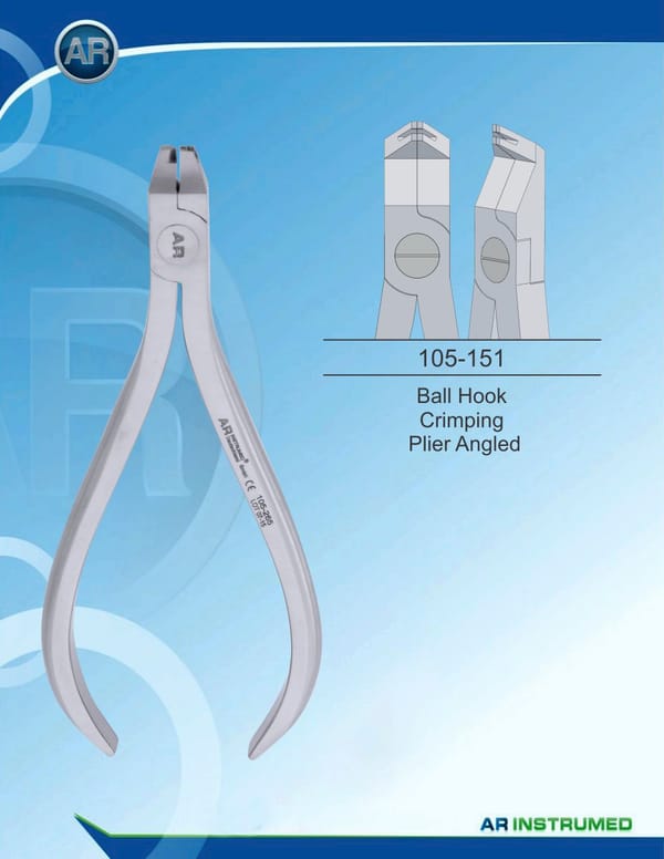 Orthodontics Pliers Ball Hook Crimping Plier Angled