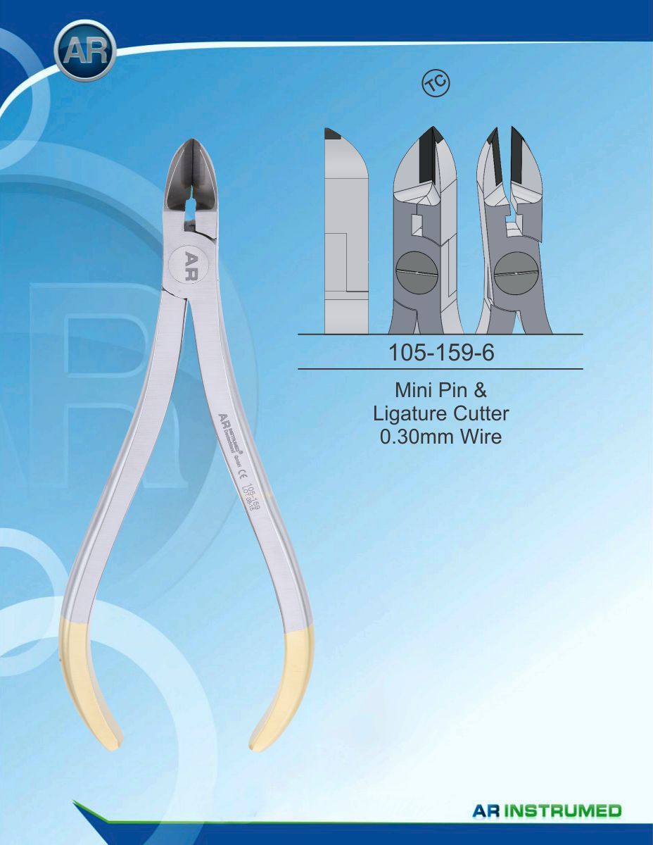 Orthodontic Pliers Mini Pin &amp; Ligature Cutter 0.30mm Wire (TC)