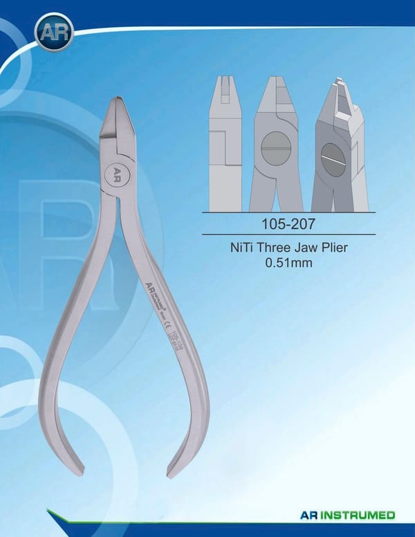 Orthodontic Pliers NiTi Three Jaw Plier 0.51mm