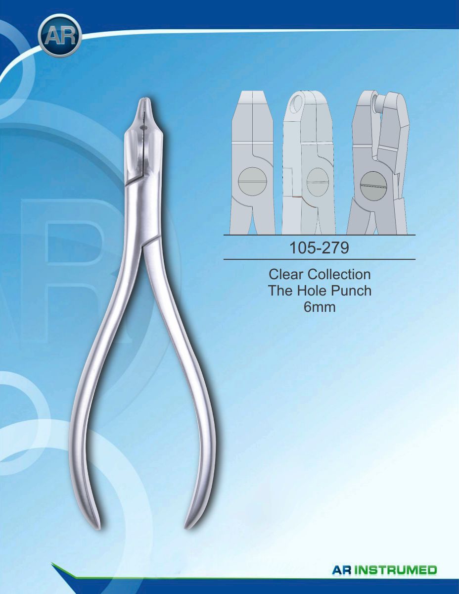 Orthodontics Pliers Clear Collection The Hole Punch 6mm