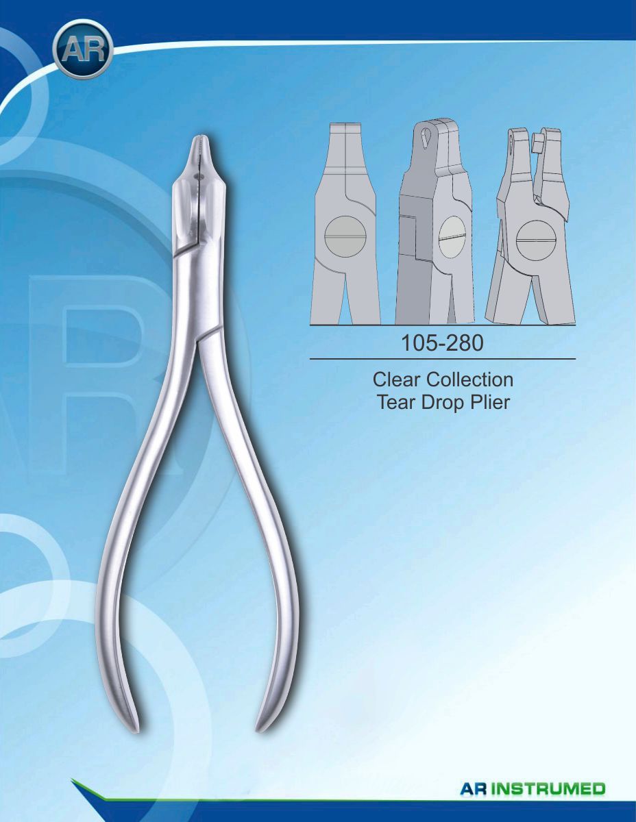 Orthodontics Pliers Clear Collection Tear Drop Plier