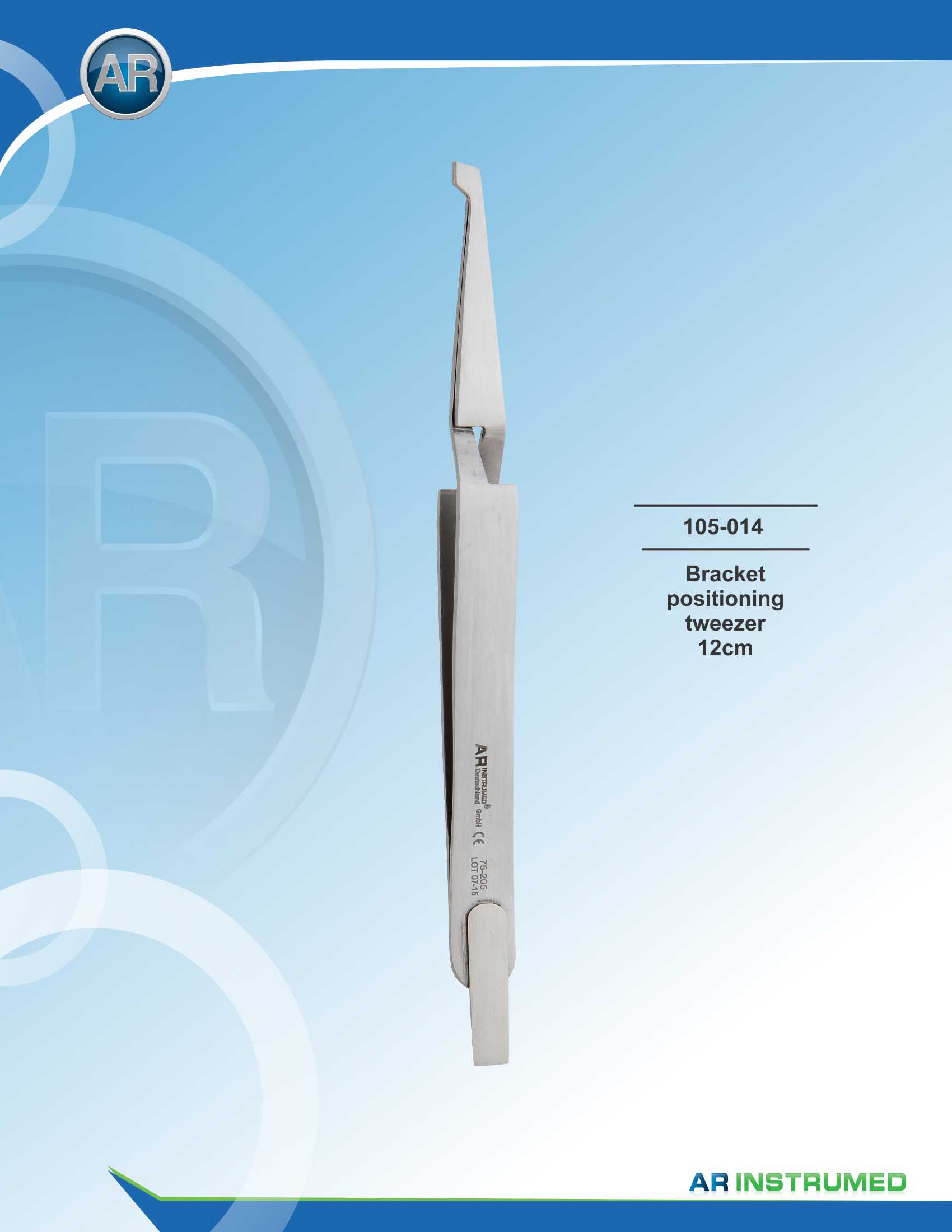 Bracket Positioning Tweezer 12cm