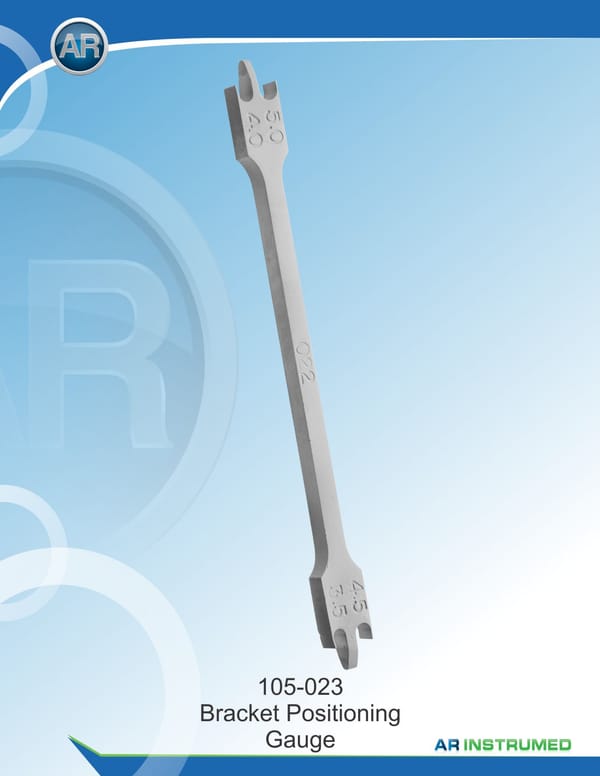 Bracket Positioning Gauge .022" slot
