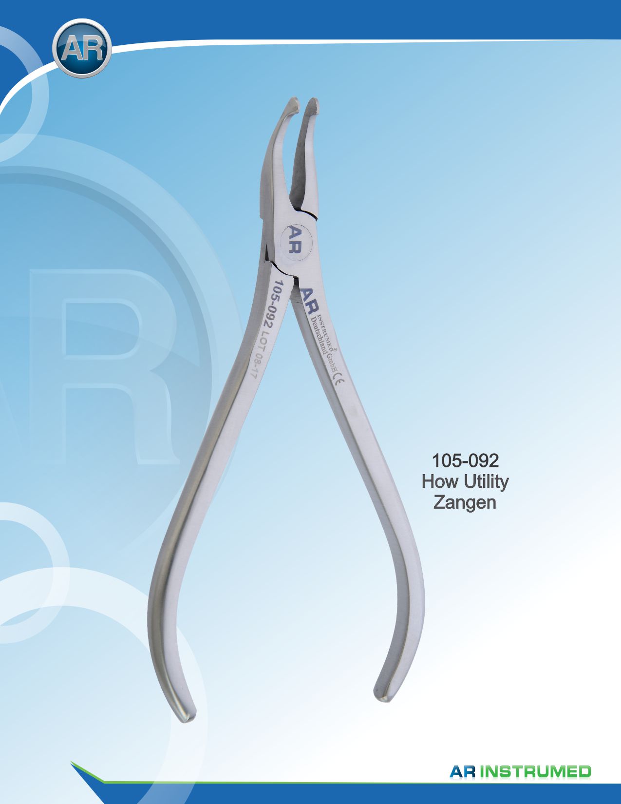 Oset Utility Plier, How Style Curved 3.2mm max 0.71mm .028" Wire