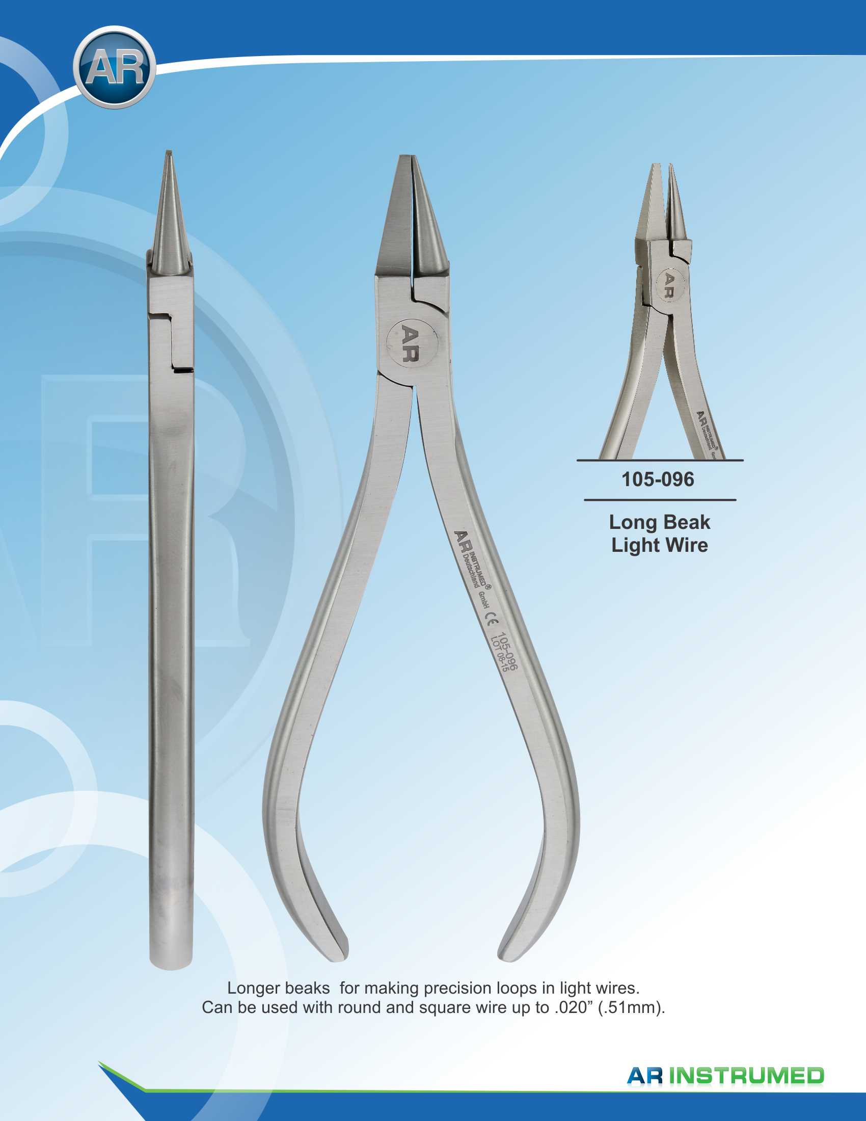 Long Beak Light Wire max 0.51mm .020" Wire