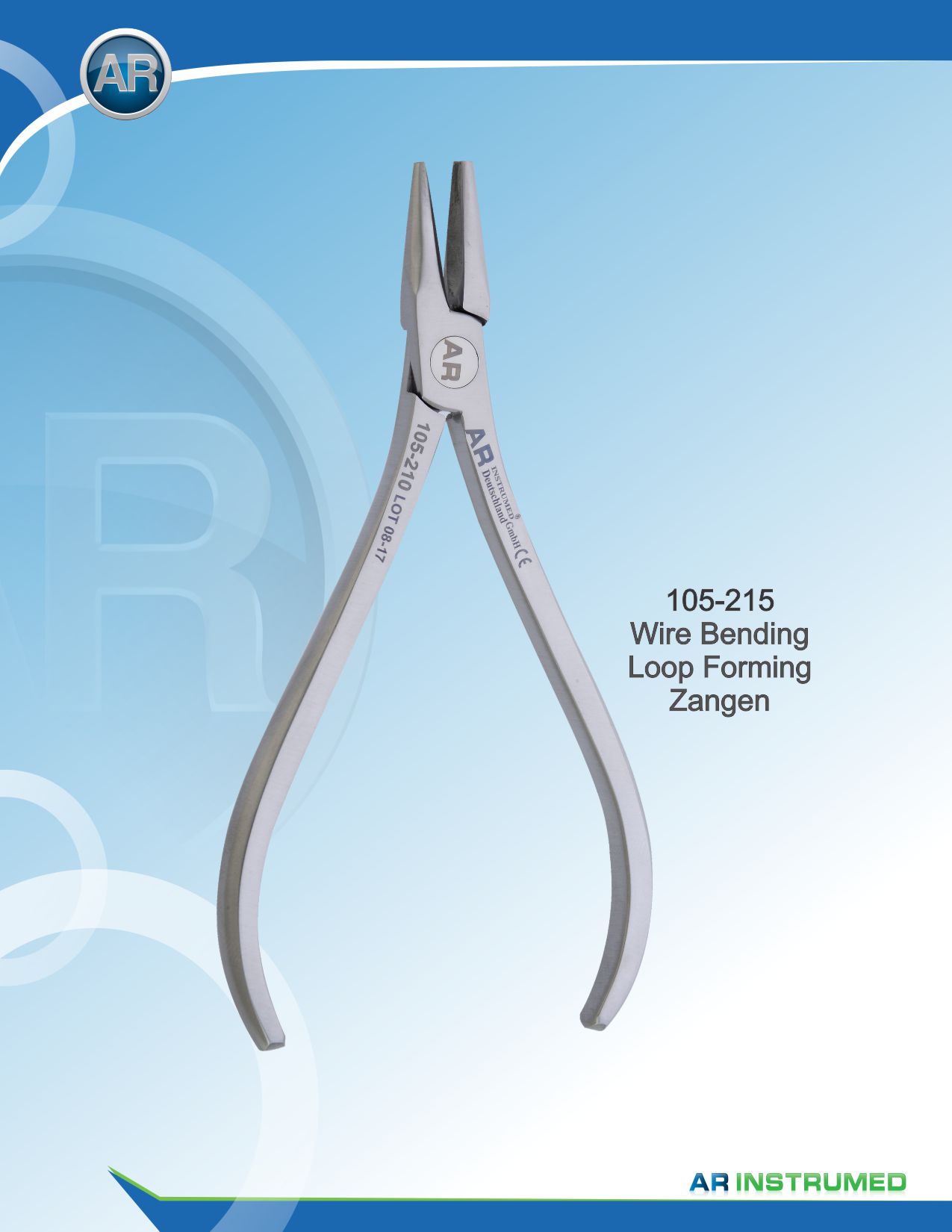 Wire Bending Loop Forming Pliers max 0.51mm .020" Wire – AR Instrumed, Orthodontic Pliers & Instruments