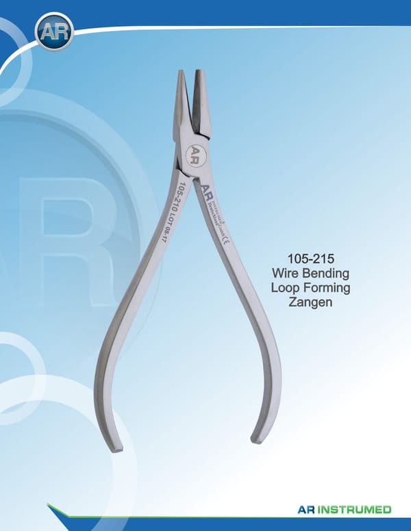 Wire Bending Loop Forming Pliers max 0.51mm .020" Wire