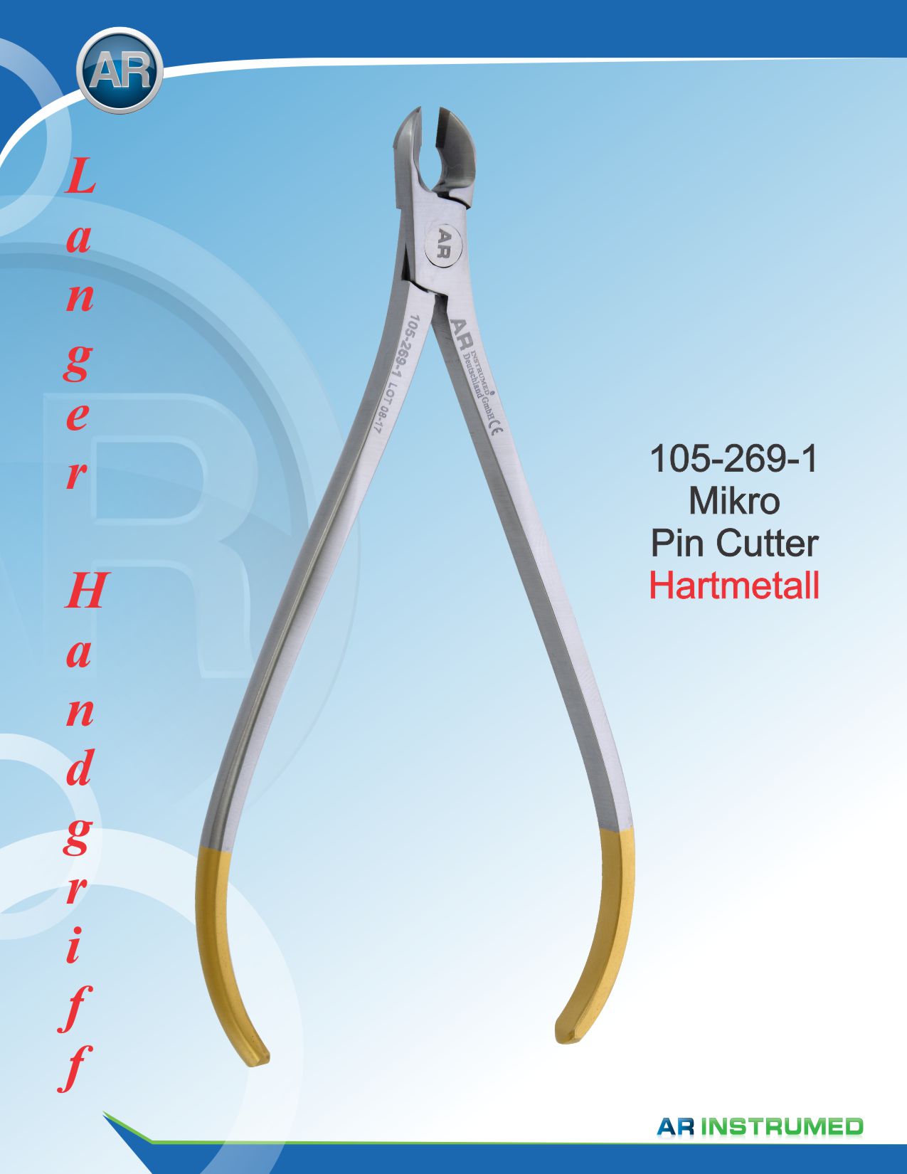 Micro Wire Cutter Tungsten Carbide Plier Long Handle 0.30mm .012mm" Wire