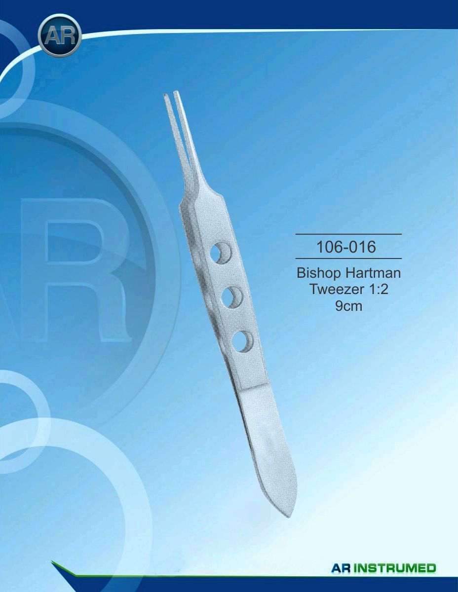 Bishop Hartman Tweezer 1:2 9cm