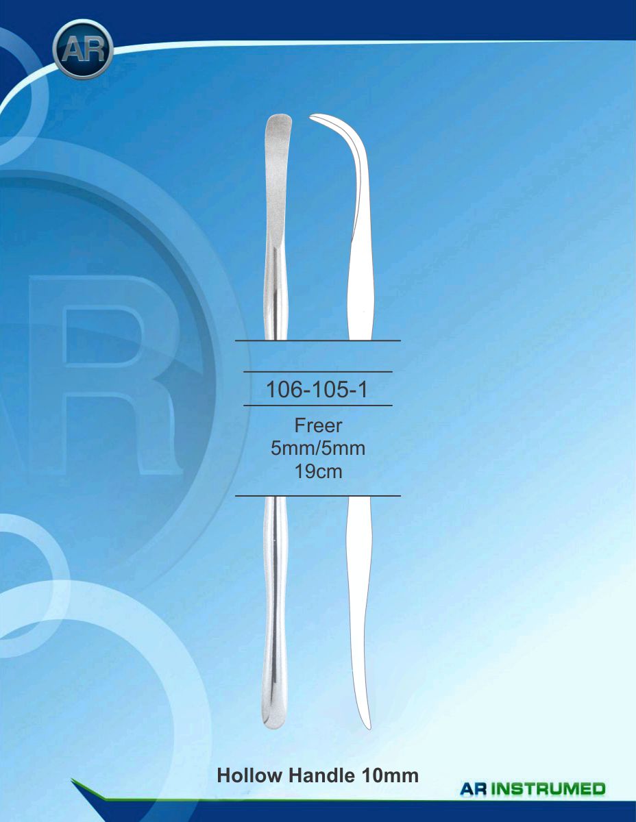 Freer 5mm/5mm 19cm Hollow Handle 10mm