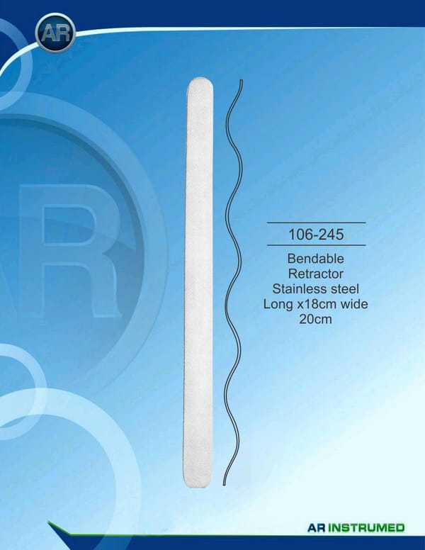 Bendable Retractor Stainless steel 20cm Long x18cm wide