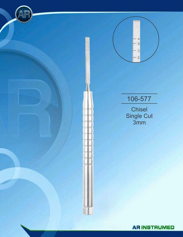 Chisel Single Cut 3mm