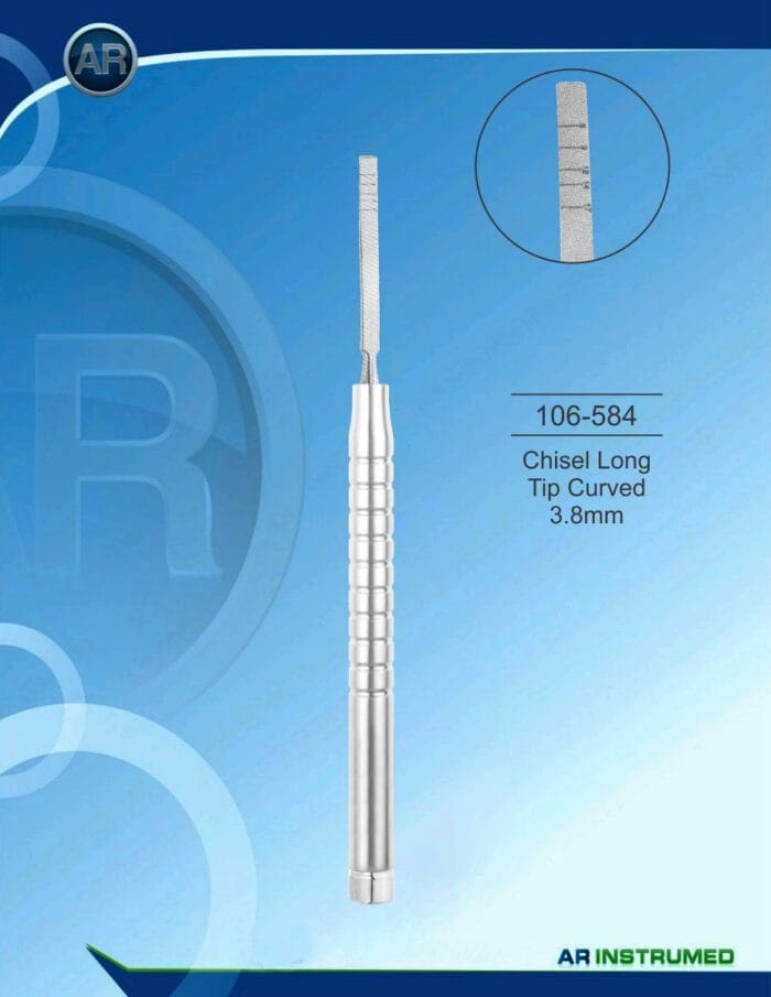 Chisel Long Tip Curved 3.8mm – AR Instrumed, Chirurgische Instrumente