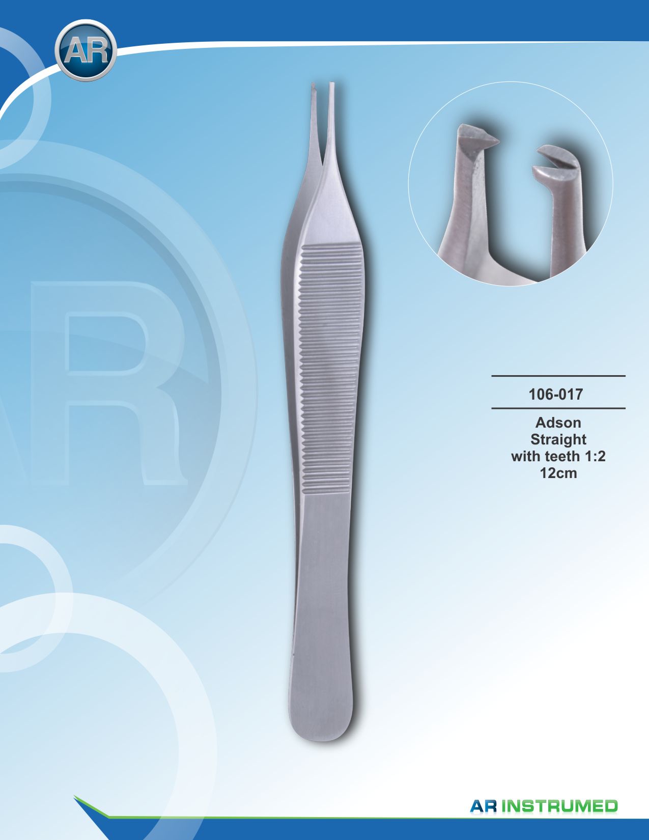 Adson Micro Tweezer 1:2 12cm
