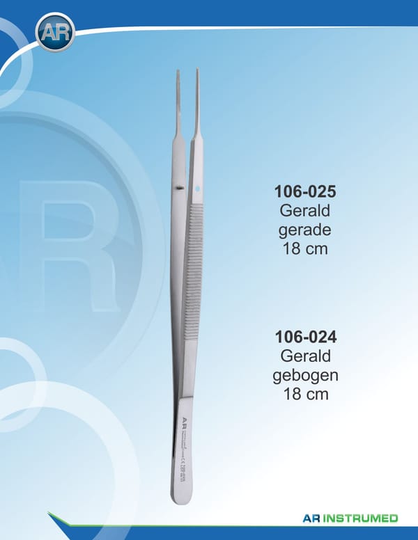 Gerald Forceps Straight 18cm