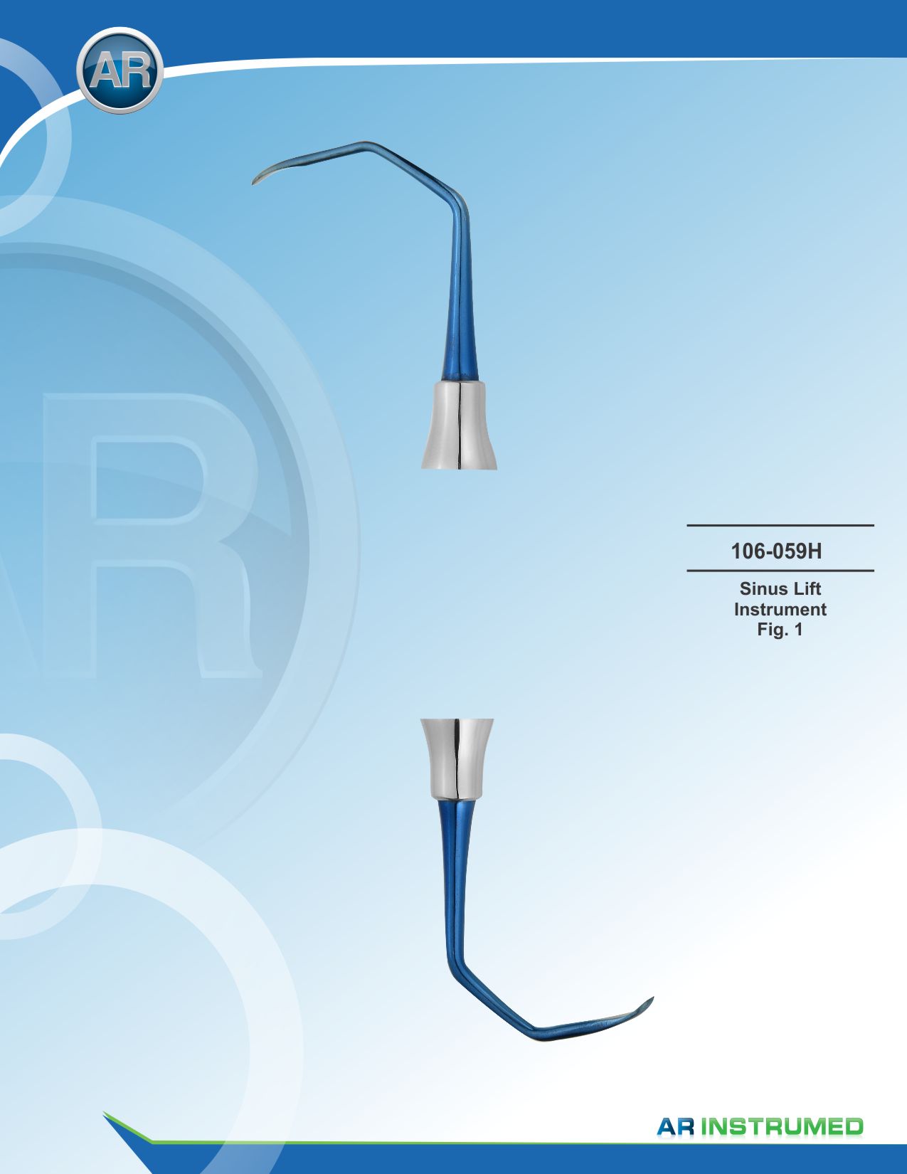 Sinus Lift Instrument Fig.1 – AR Instrumed, Surgical Hand Instruments