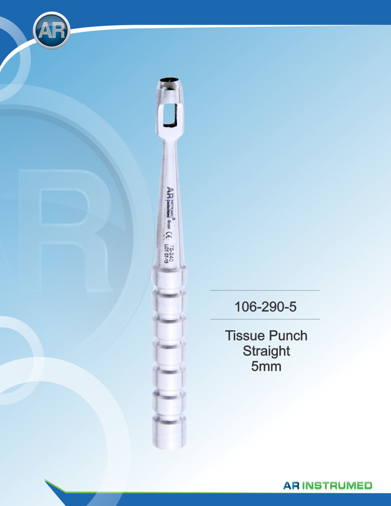Tissue Punch Straight 5mm – AR Instrumed, Surgical Hand Instruments