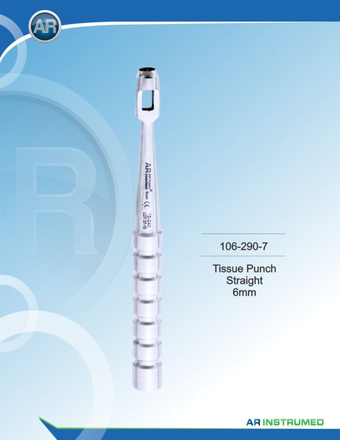 Tissue Punch Straight 6mm – AR Instrumed, Surgical Hand Instruments
