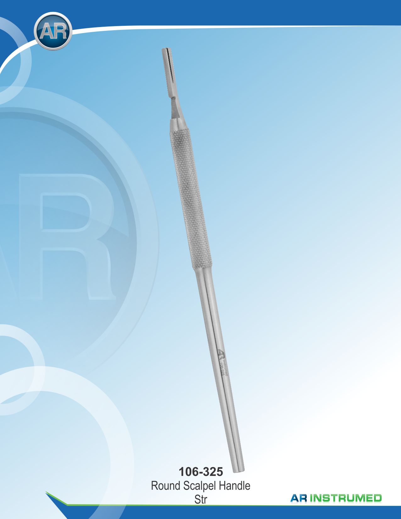 Round Scalpel Handle Straight – AR Instrumed, Scalpels & Blades