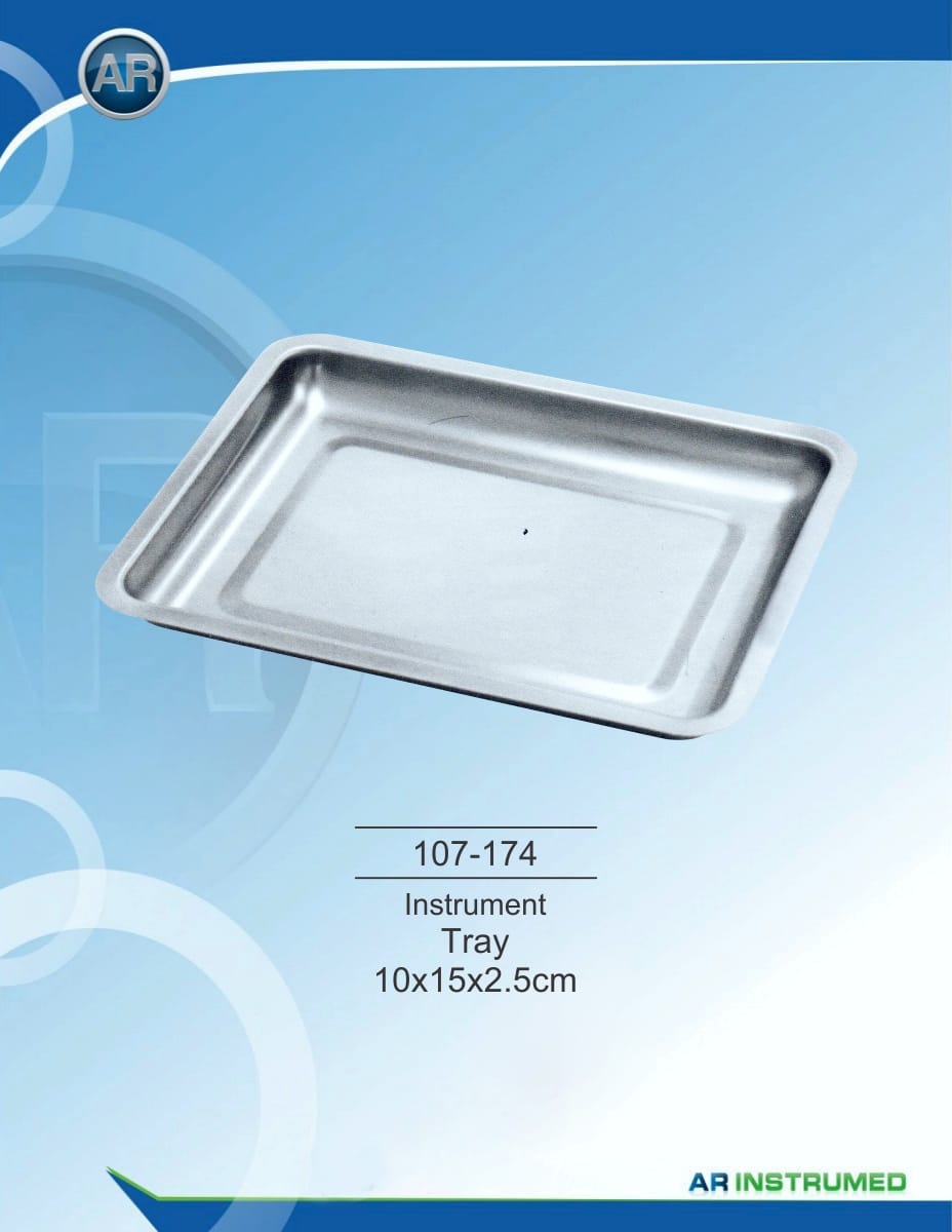 Instrument trays 10x15x2.5cm – AR Instrumed, Trays, Sterilization Containers and Accessories