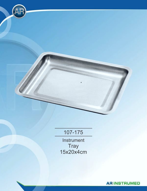Instrument trays 15x20x4cm