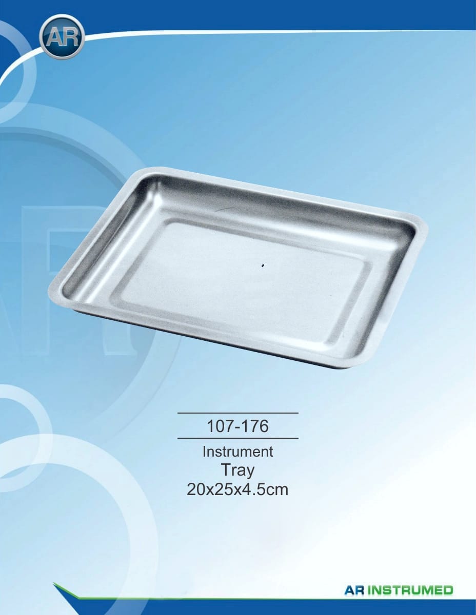 Instrument trays 20x25x4.5cm – AR Instrumed, Trays, Sterilization Containers and Accessories