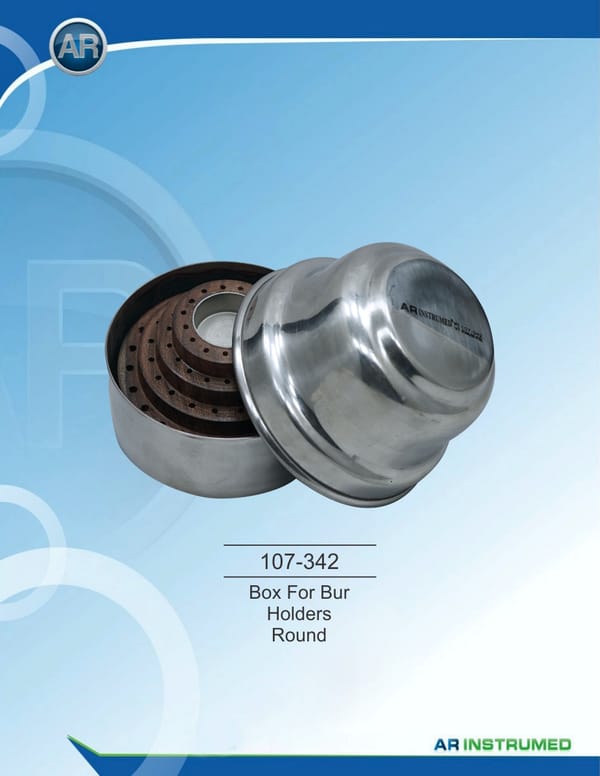Box For Bur Holders Round