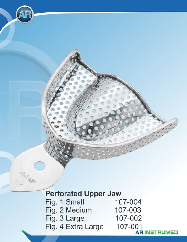 Impression Trays Perforated Upper Jaw Fig.1 Small
