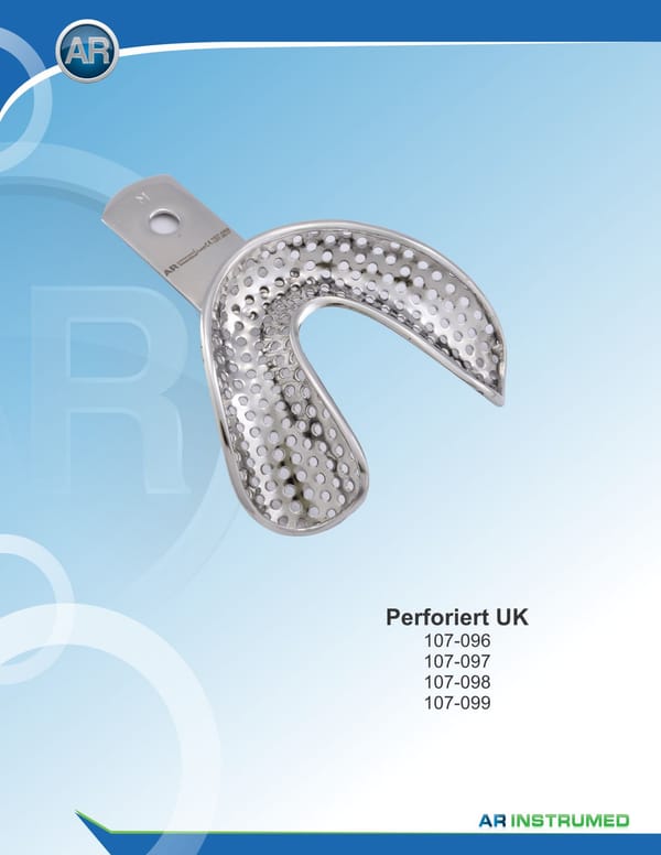Impression Trays Perforated Lower Jaw Fig.2 Medium