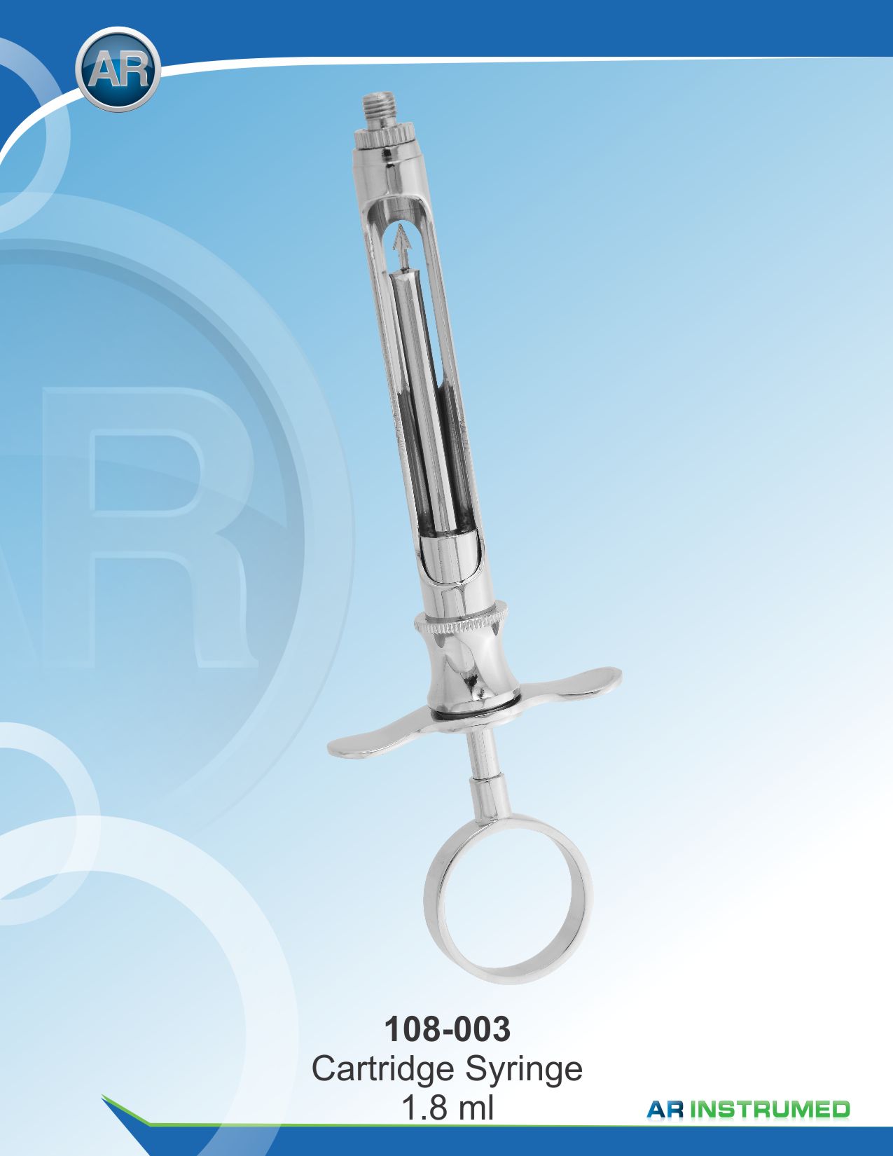 Single Ring Type Syringe 1.8ml EU Needle – AR Instrumed, Injectable Anesthetics