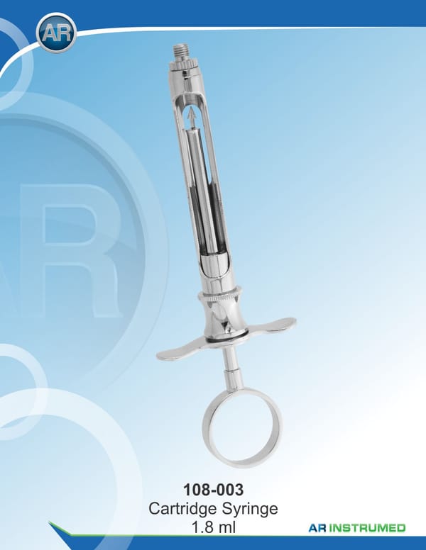 Single Ring Type Syringe 1.8ml EU Needle