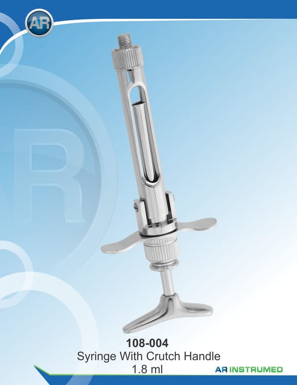 T-Handle Type Syringe 1.8ml EU Needle