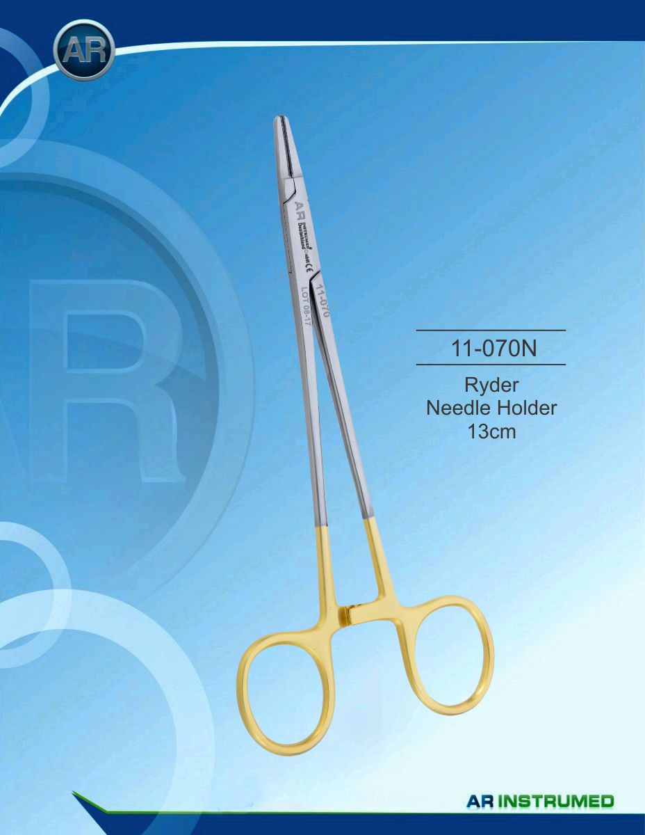 Ryder Needle Holder 13cm – AR Instrumed, Scissors & Needle Holders