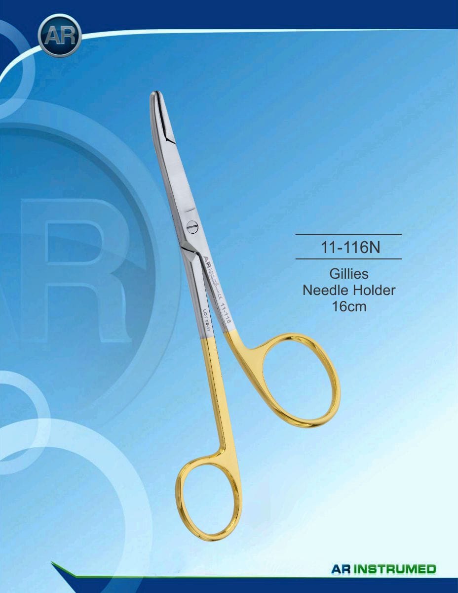 Gillies Needle Holder 16cm – AR Instrumed, Chirurgische Instrumente