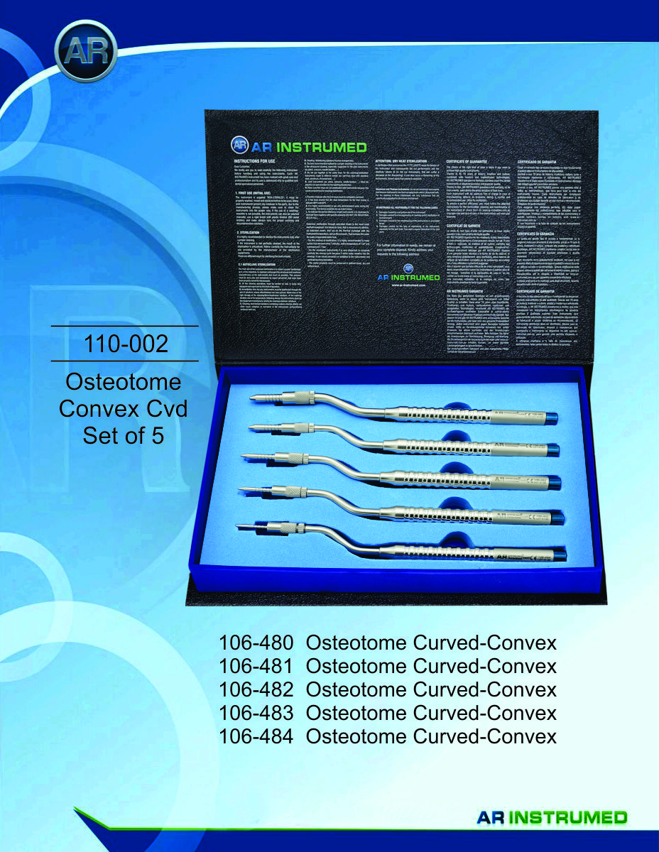 Osteotome Convex Cvd Set of 5
