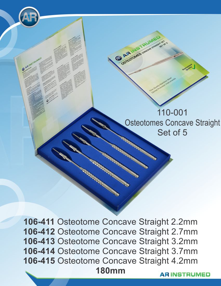 Osteotome Convex Str Set of 5