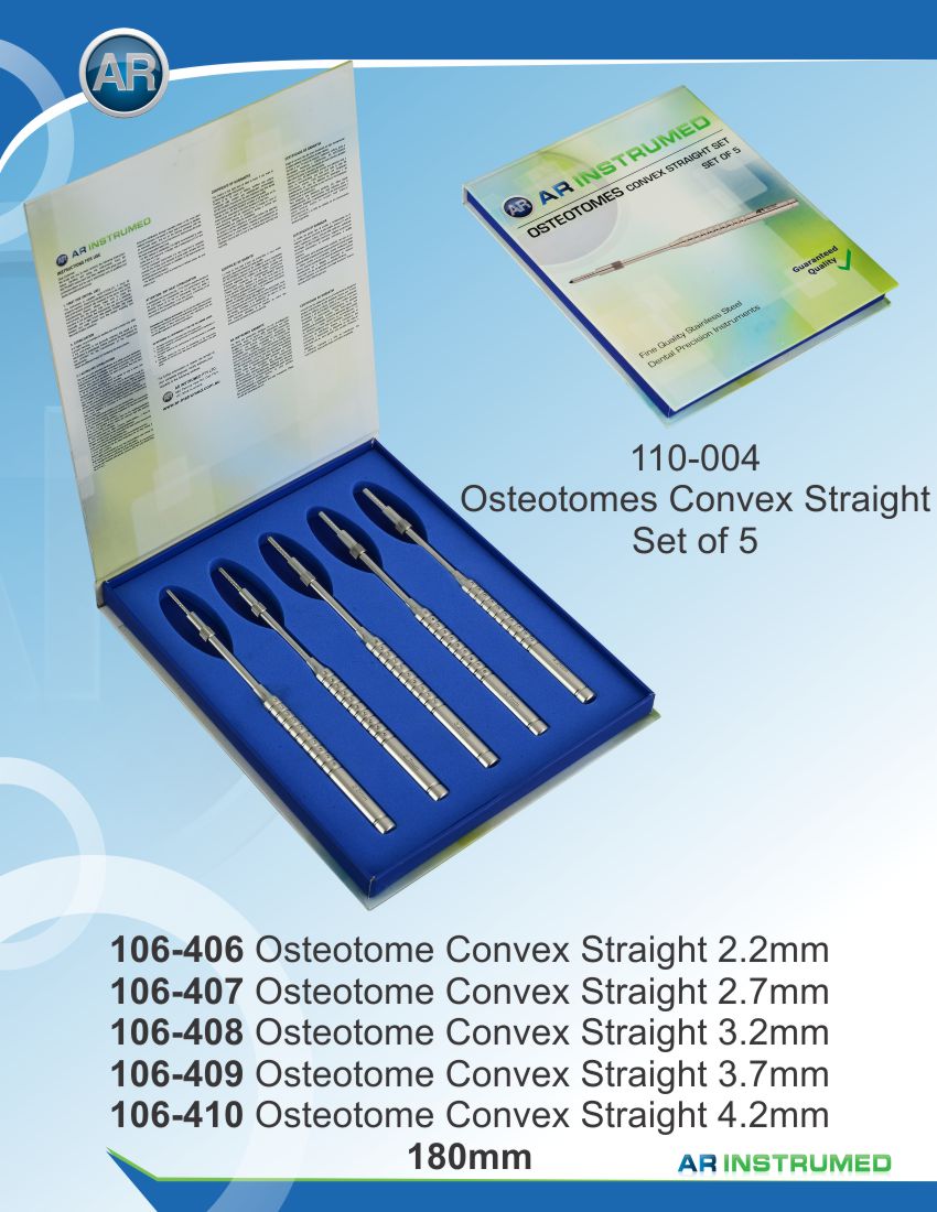 Osteotome Concave Str Set of 5