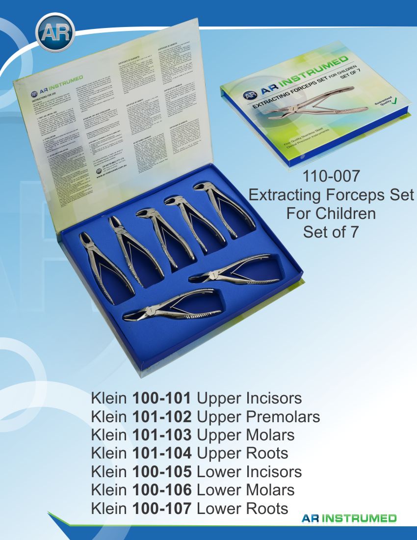 Extracting Forceps Set for (Children) Set of 7 PCS