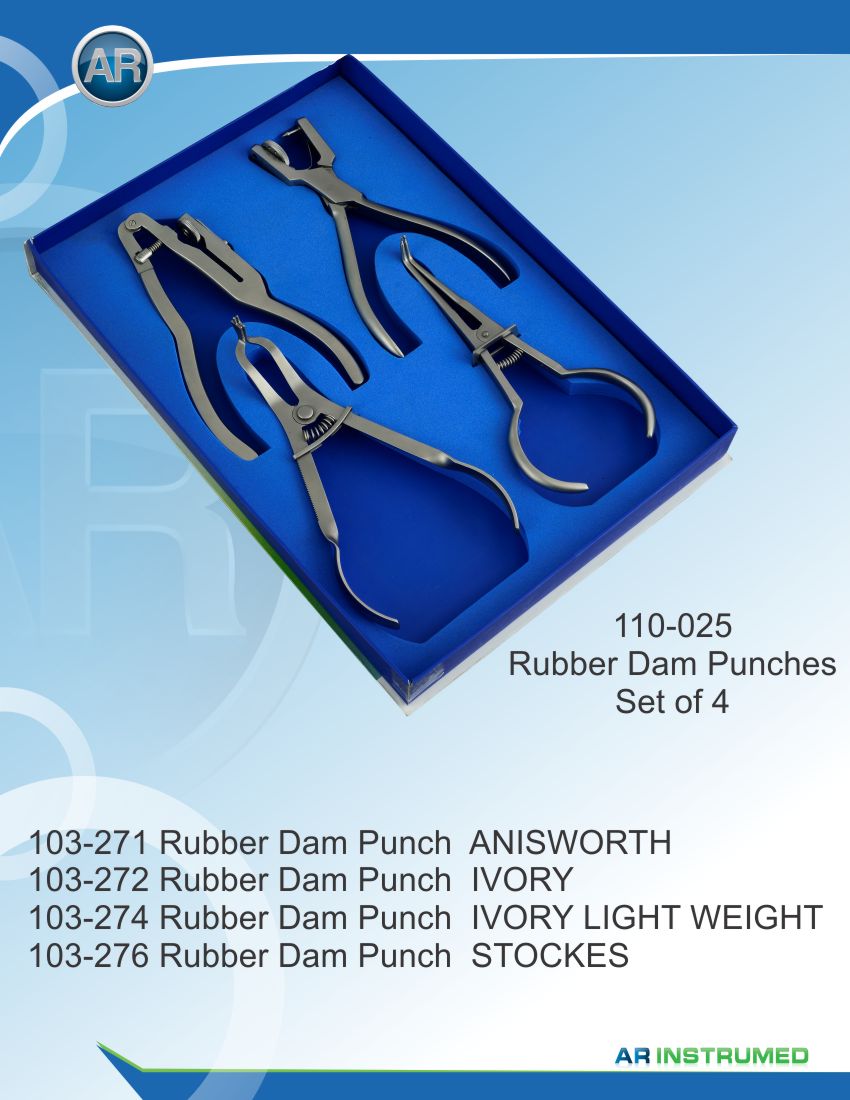 Rubber Dam Punches Set of 4 – AR Instrumed, Rubber Dam Systems & Accessories