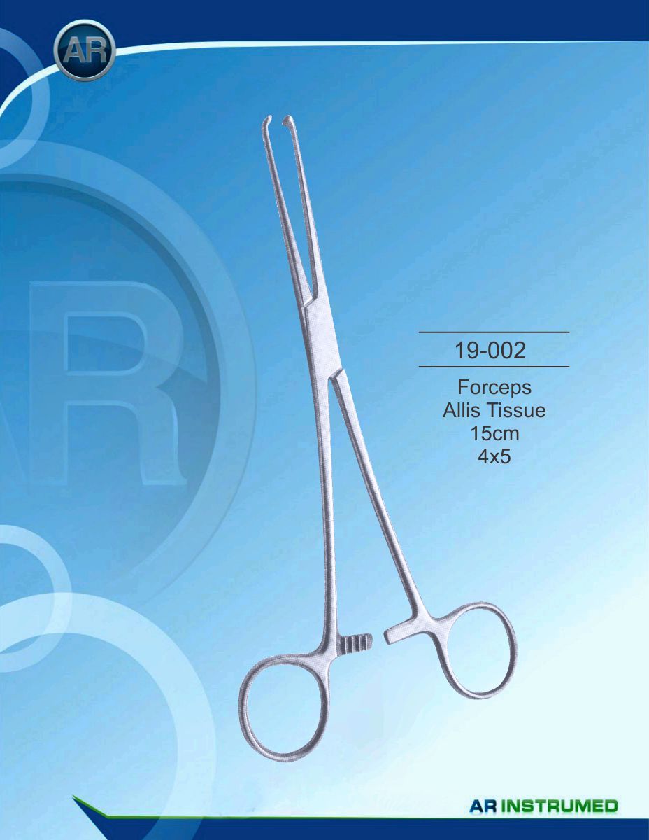 Forceps Allis Tissue 15cm 4x5
