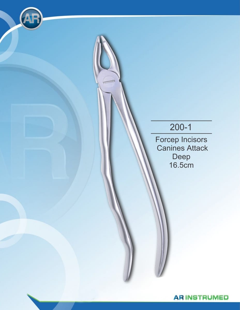 Forcep Incisors Canines Attack Deep 16.5cm – AR Instrumed, Extraction Forceps