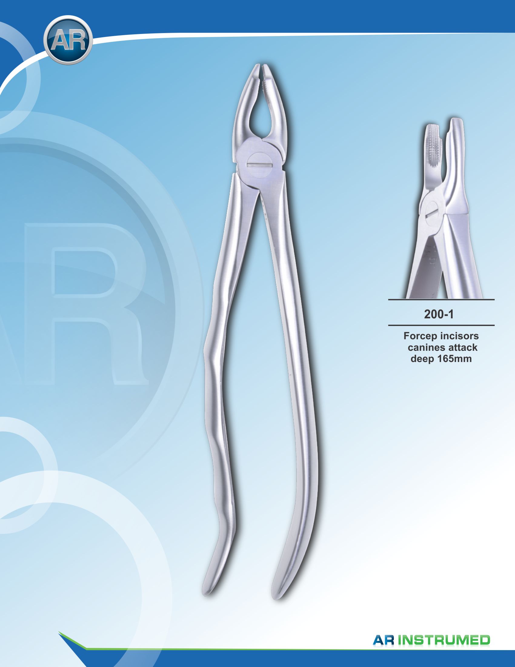Forcep Incisors Canines Attack Deep 16.5cm
