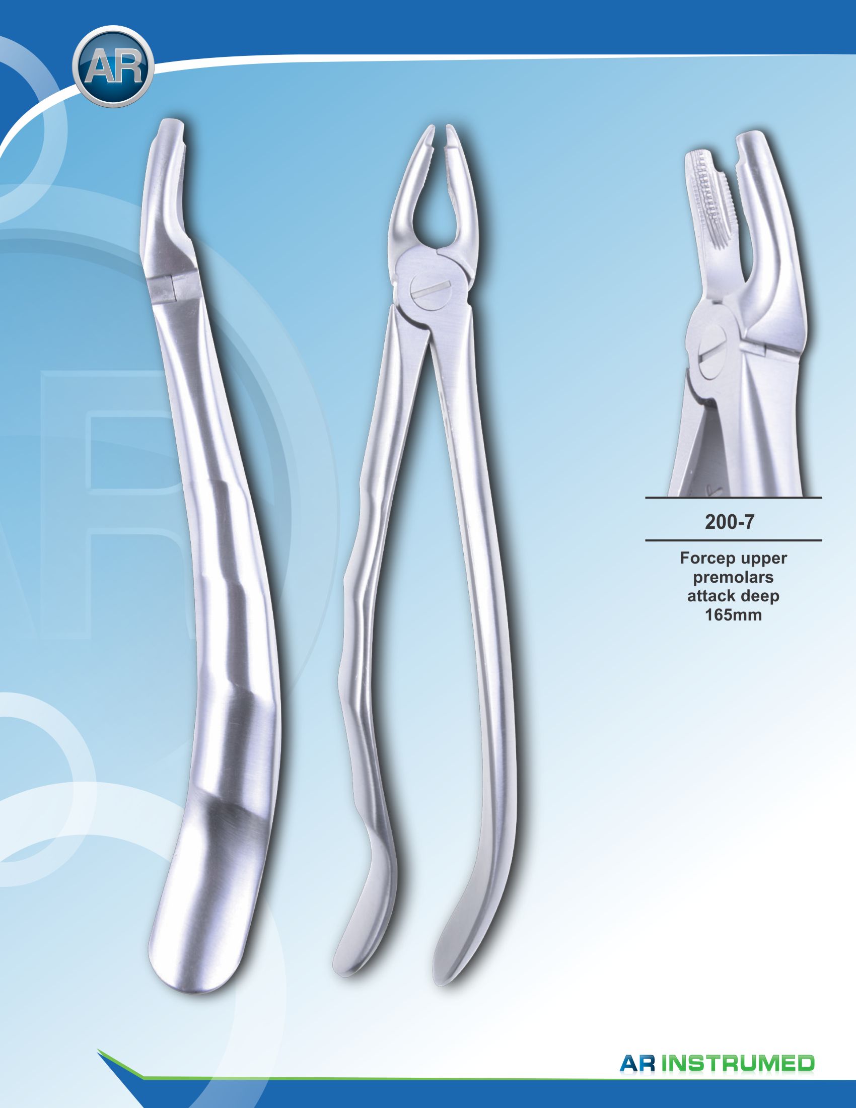 Forcep Upper Premolars Attack Deep 16.5cm