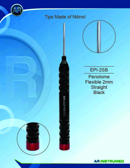 Periotom flexibel 2 mm gerade schwarz – AR Instrumed, Surgical Hand Instruments