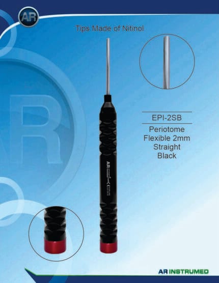 Periotom flexibel 2 mm gerade schwarz – AR Instrumed, Surgical Instruments