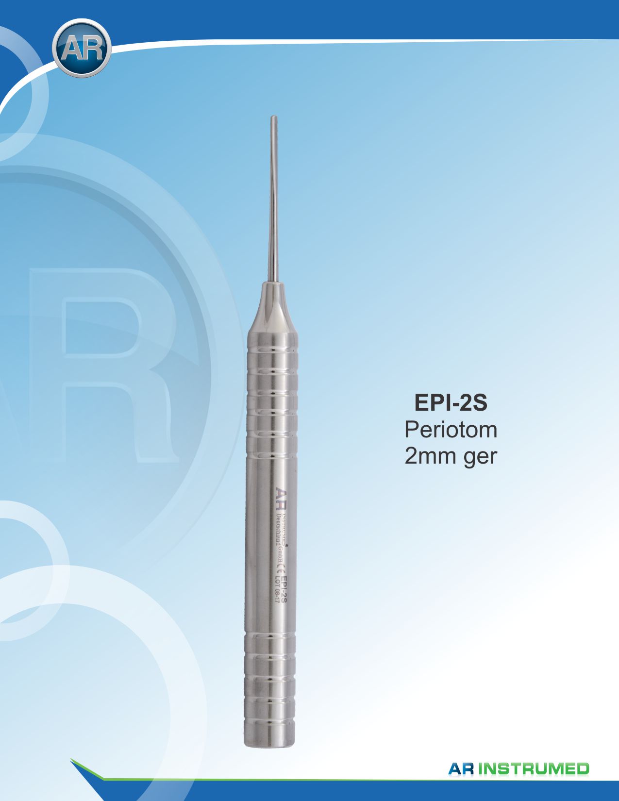 Periotome Flexible 2mm Straight – AR Instrumed, Surgical Hand Instruments